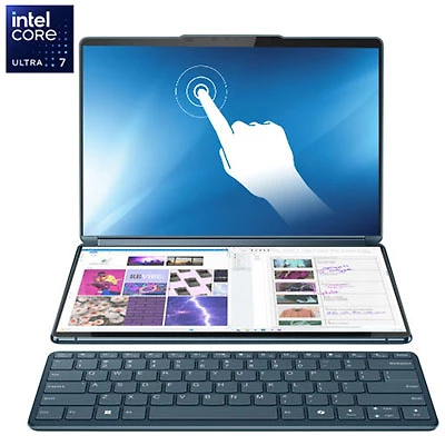 Open Box - Lenovo Yoga Book 9i 13.3" Touchscreen 2-in-1 Laptop - Teal (Intel Core Ultra 7 Processor 155U/1TB SSD/16GB RAM)
