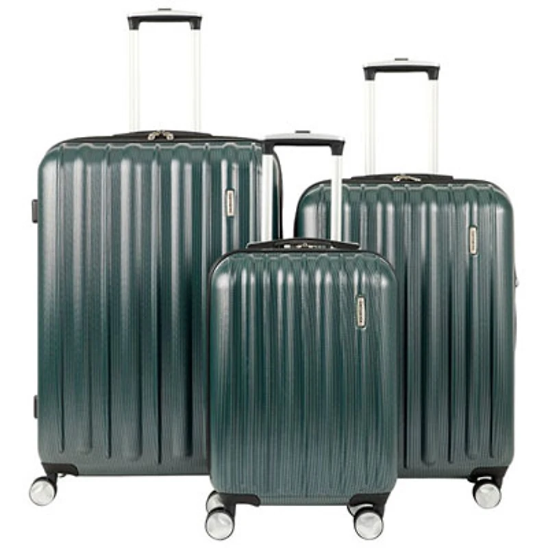 Open Box - Samsonite Quarry 3-Piece Hard Side Expandable Luggage Set - Dark Teal