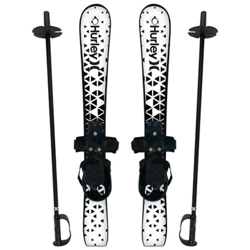 Hurley Youth Beginner Skis - Black/White