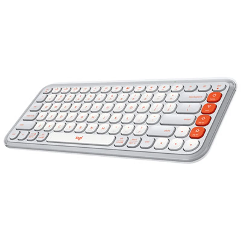 Logitech POP Icon Keys Bluetooth Keyboard - Orange/Off-White - English