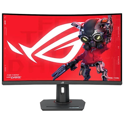 Open Box - ASUS ROG Strix 32" QHD 180Hz 1ms GTG Curved VA Gaming Monitor (XG32WCS)