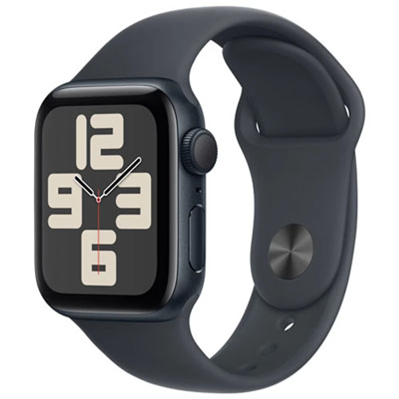 Open Box - Apple Watch SE (GPS) 40mm Midnight Aluminum Case with Midnight Sport Band - Small/Medium