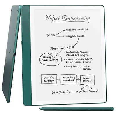 Amazon Kindle Scribe 64GB 10.2" Digital eReader with Touchscreen & Premium Pen (C4A6T4) - Matte Jade