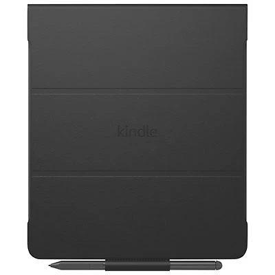 Amazon Kindle Scribe Fabric Folio Cover with Magnetic Attachment - Black