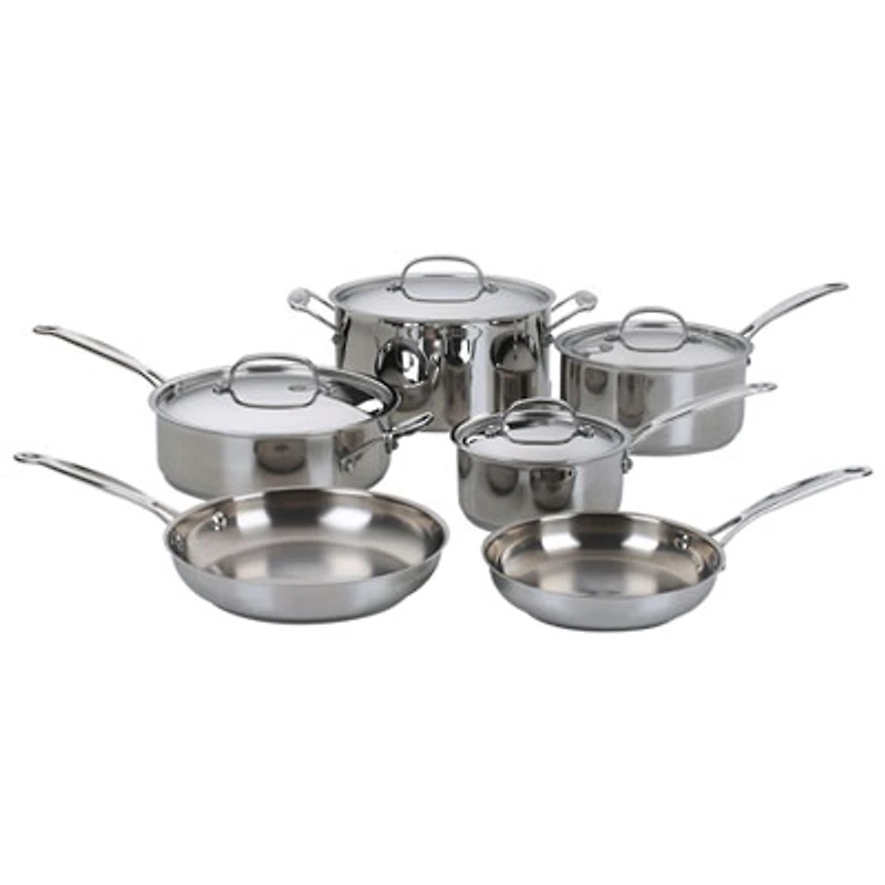 Cuisinart Classic Collection 10-Piece Cookware Set - Stainless Steel