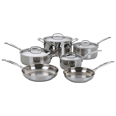 Cuisinart Classic Collection 10-Piece Cookware Set - Stainless Steel