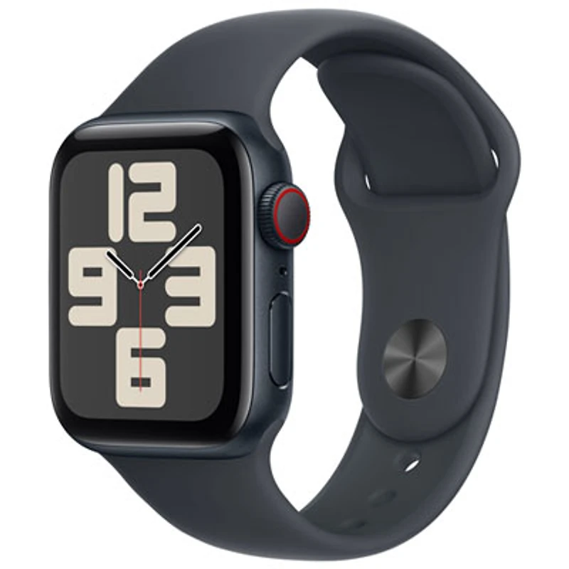 Koodo Apple Watch SE (GPS + Cellular) 40mm Midnight Aluminum Case with Midnight Sport Band - Small/Medium - Monthly Tab Payment