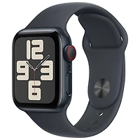Koodo Apple Watch SE (GPS + Cellular) 40mm Midnight Aluminum Case with Midnight Sport Band - Small/Medium - Monthly Tab Payment