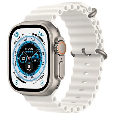 Koodo Apple Watch Ultra (GPS + Cellular) 49mm Titanium Case with Ocean Band