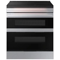 Open Box - Samsung 30" 6.3 Cu. Ft. Double Oven Slide-In Induction Air Fry Range - SS - Scratch & Dent