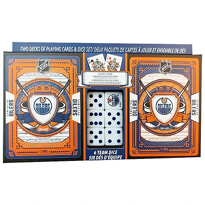 Edmonton Oilers - 2-Pack Playing Cards & Dice Set