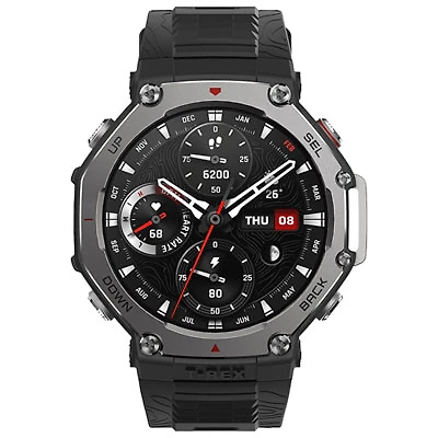 Amazfit T-Rex 3 48mm Bluetooth Outdoor Smartwatch - Onyx