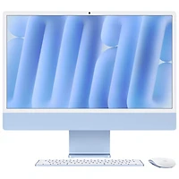 Apple iMac 24" (Fall 2024) - Blue (Apple M4 Chip / 10-Core GPU / 24GB RAM / 512GB SSD
