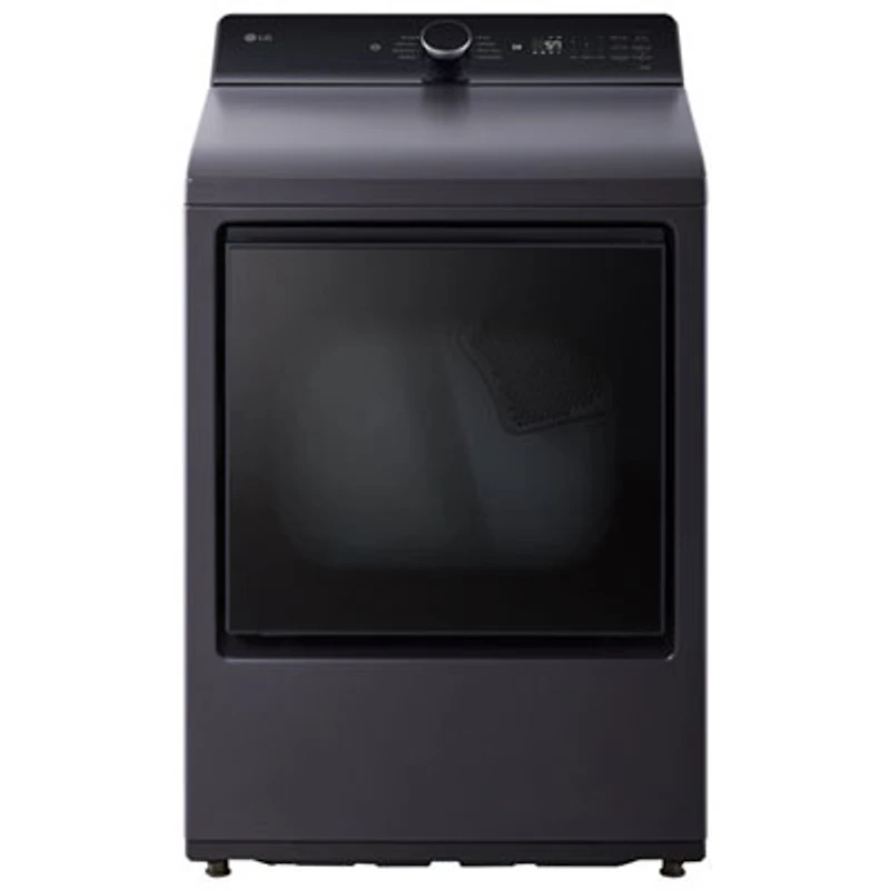 Open Box - LG 7.3 Cu. Ft. Ultra Large Capacity Electric Dryer (DLE8400BE) - Matte Black - Scratch & Dent
