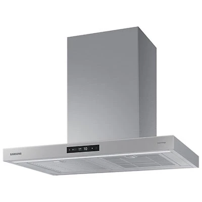 Open Box - Samsung Bespoke 30" Wall Mount Range Hood (NK30CB700WCGAA) - Grey Glass - Scratch & Dent