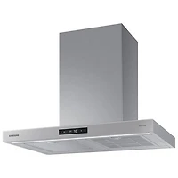Open Box - Samsung Bespoke 30" Wall Mount Range Hood (NK30CB700WCGAA) - Grey Glass - Scratch & Dent