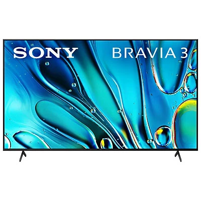 Open Box - Sony Bravia 3 75" S30B Series 4K UHD HDR LED Smart Google TV (K75S30B) - 2024