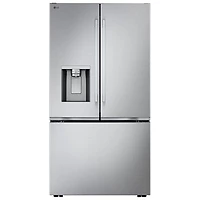 LG 36" 23.7 Cu. Ft. French 3-Door Counter-Depth MAX Refrigerator with Zero Clearance (LF24Z6530S) - Stainless Steel