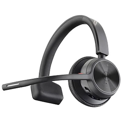 HP Poly Voyager 4310 On-Ear Noise Cancelling Wireless Bluetooth Headset - Black