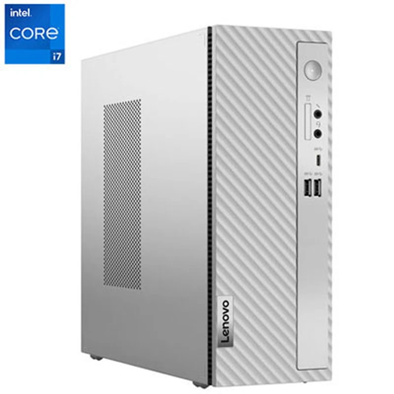 Open Box - Lenovo IdeaCentre 3i Desktop PC - Cloud Grey (Intel Core i7-14700/16GB RAM/1TB SSD/Windows 11)
