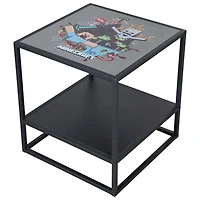 Minecraft Side Table with Storage Shelf - Multi-Colour