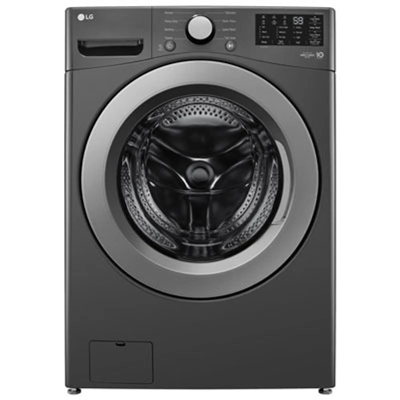 Open Box - LG 5.8 Cu. Ft. Front Load Washer (WM3470CM) - Middle Black - Perfect Condition