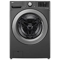 Open Box - LG 5.8 Cu. Ft. Front Load Washer (WM3470CM) - Middle Black - Perfect Condition