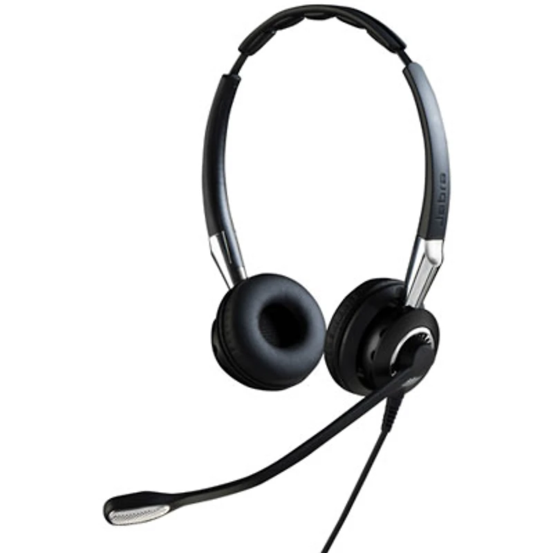 Open Box - Jabra Biz 2400 II On-Ear Noise Cancelling Sound Isolating Headphones w/Mic - Black