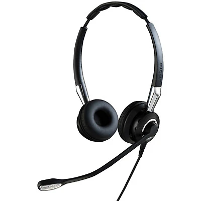 Open Box - Jabra Biz 2400 II On-Ear Noise Cancelling Sound Isolating Headphones w/Mic - Black