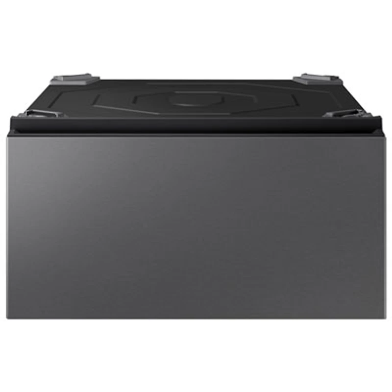 Samsung BESPOKE AI 27” Laundry Combo Storage Pedestal (WE702NZ/US) - Dark Steel