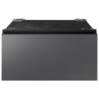 Samsung BESPOKE AI 27” Laundry Combo Storage Pedestal (WE702NZ/US) - Dark Steel
