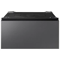 Samsung BESPOKE AI 27” Laundry Combo Storage Pedestal (WE702NZ/US) - Dark Steel