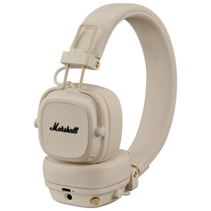 Marshall Major V Wireless On-Ear Bluetooth Headphones - Cream