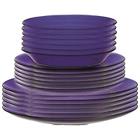 Duralex Lys 18-Piece Tempered Glass Dinnerware Set