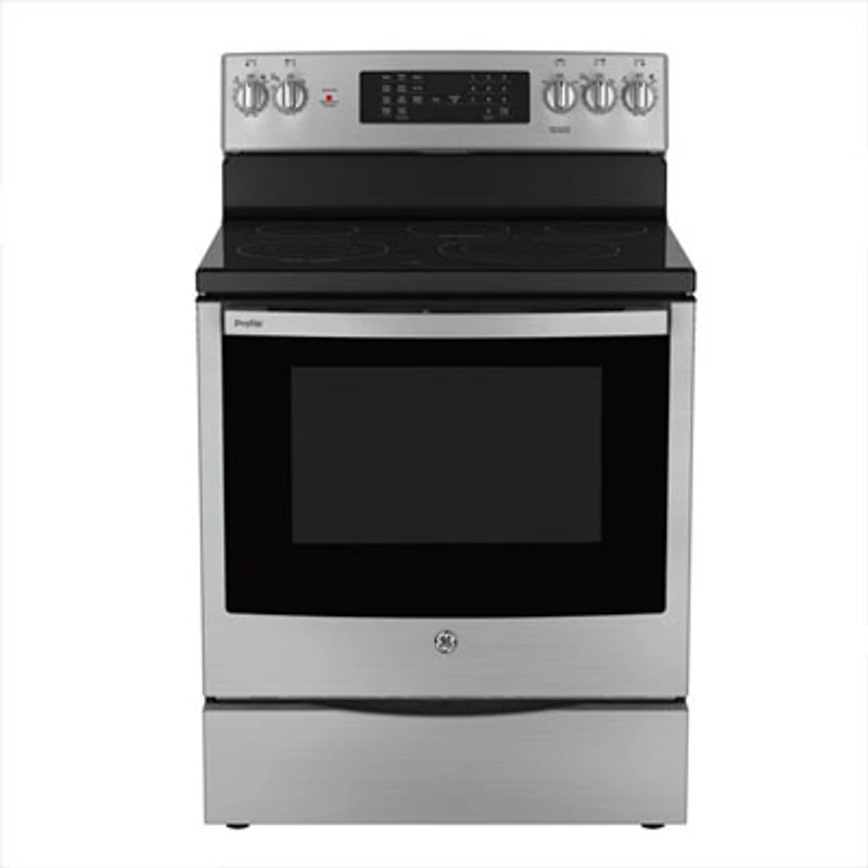 Open Box - GE Profile 30" 6.2 Cu. Ft. 5-Element Electric Air Fry Range (PCB905YVFS)- Perfect Condition