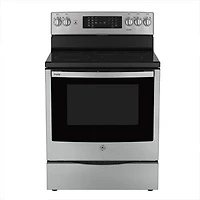 Open Box - GE Profile 30" 6.2 Cu. Ft. 5-Element Electric Air Fry Range (PCB905YVFS)- Perfect Condition