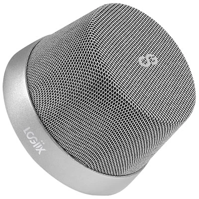 LOGiiX Blue Piston Mini Mag Wireless Bluetooth Speaker - Silver