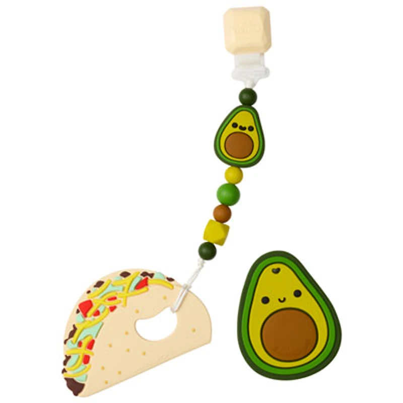 Loulou Lollipop Avocado & Taco Soothing Teether Bundle (PL007)