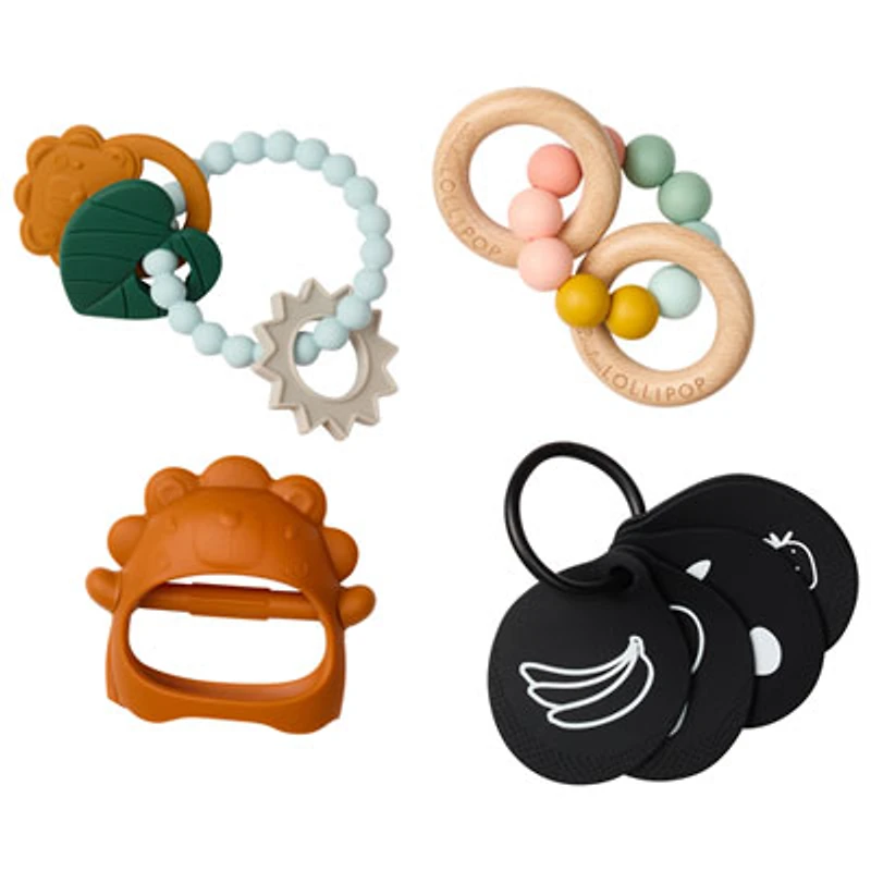 Loulou Lollipop Lion Soothing Development Teether Bundle (PL012)