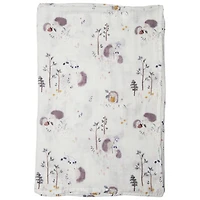 Loulou Lollipop Hedgehogs Muslin Swaddle Blanket