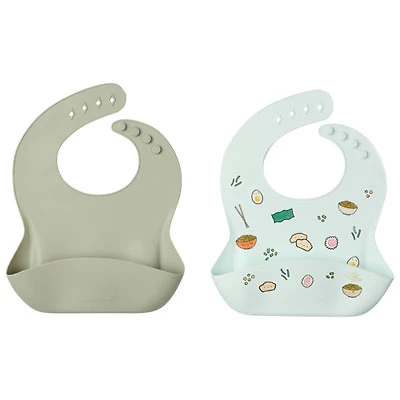 LouLou Lollipop Ramen Sage Bibs Set (ET007)