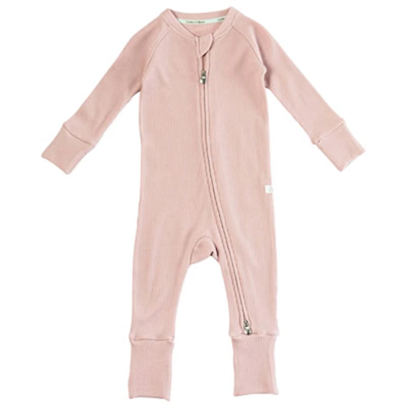 Loulou Lollipop Waffle Sleeper (0-3 Months) - Blush Pink