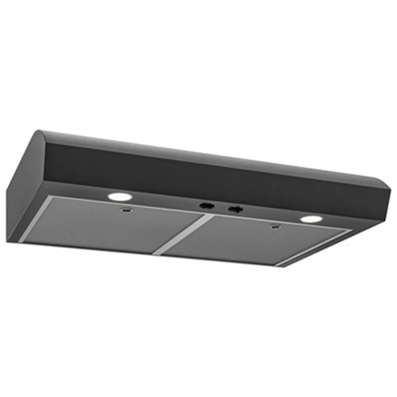 Broan 30" Under Cabinet Range Hood (MTR1303BLS) - Black Stainless Steel