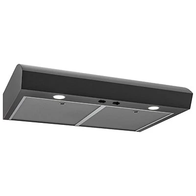 Broan 30" Under Cabinet Range Hood (MTR1303BLS) - Black Stainless Steel