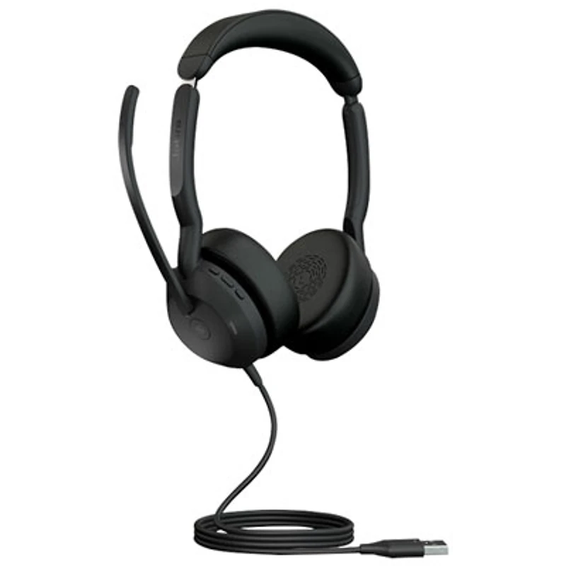 Jabra Evolve2 50 On-Ear Noise Cancelling Bluetooth Headphones - Black