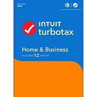 TurboTax Home & Business 2024 (PC) - 3 User - 12 Returns - English - Digital Download