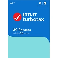 TurboTax 2024 (PC) - 3 User - 20 Returns - English - Digital Download