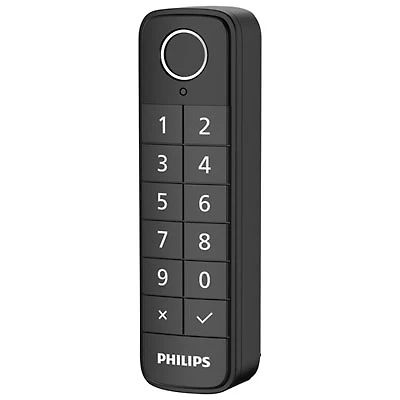 Philips 3000 Series Wireless Keypad with Finger Print Reader - Black