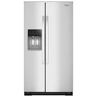 Whirlpool 36" 20.85 Cu Ft Counter Depth Side-By-Side Refrigerator w/Water & Ice Dispenser (WRSC5536RZ)- Fingerprint Resistant SS