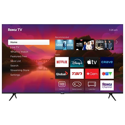 Roku 65" Plus 4K UHD HDR QLED Mini-LED Roku TV Smart TV (65R6C5CA) - 2025